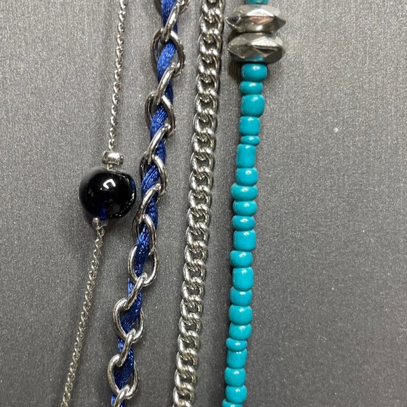 Lia Sophia Shades of Blue Multi Style 28” Chain - Picture 2 of 7
